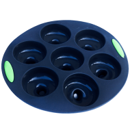 Tava de copt rotunda cu forme din silicon